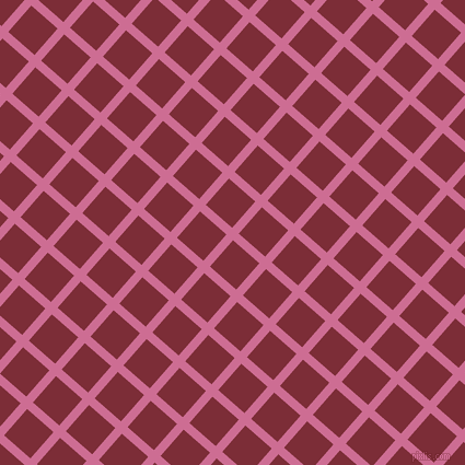 49/139 degree angle diagonal checkered chequered lines, 8 pixel lines width, 32 pixel square size, Hopbush and Paprika plaid checkered seamless tileable