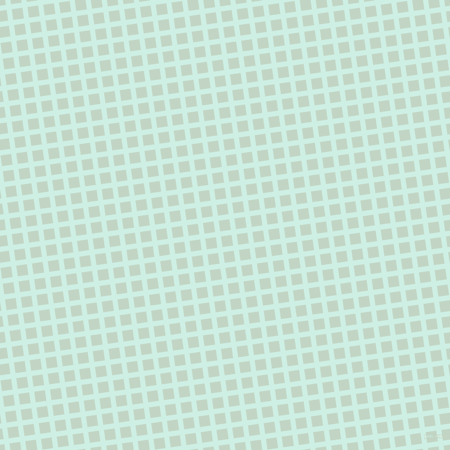 8/98 degree angle diagonal checkered chequered lines, 10 pixel line width, 21 pixel square size, Humming Bird and Sea Mist plaid checkered seamless tileable