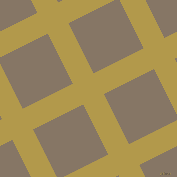 27/117 degree angle diagonal checkered chequered lines, 76 pixel line width, 184 pixel square size, Husk and Sand Dune plaid checkered seamless tileable