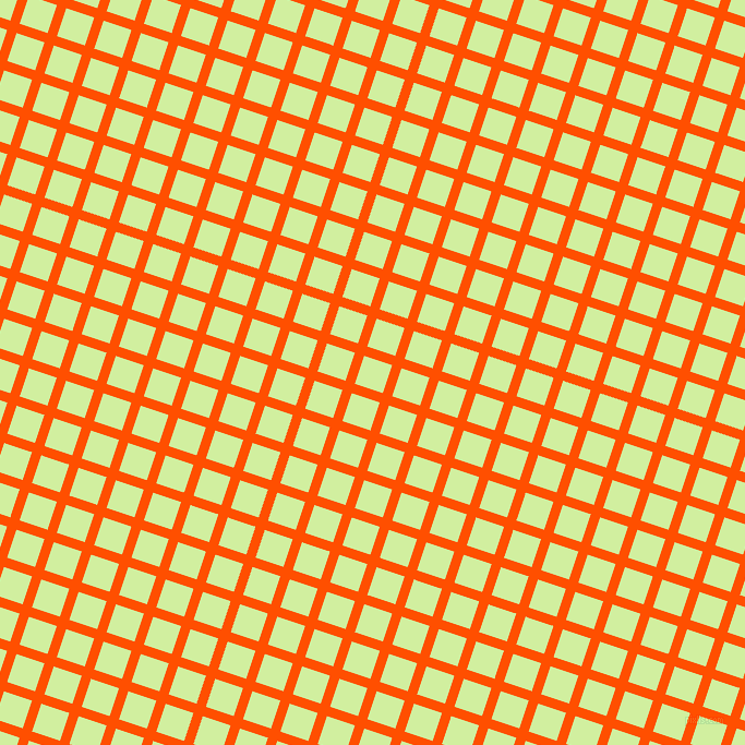 72/162 degree angle diagonal checkered chequered lines, 9 pixel lines width, 27 pixel square size, International Orange and Reef plaid checkered seamless tileable
