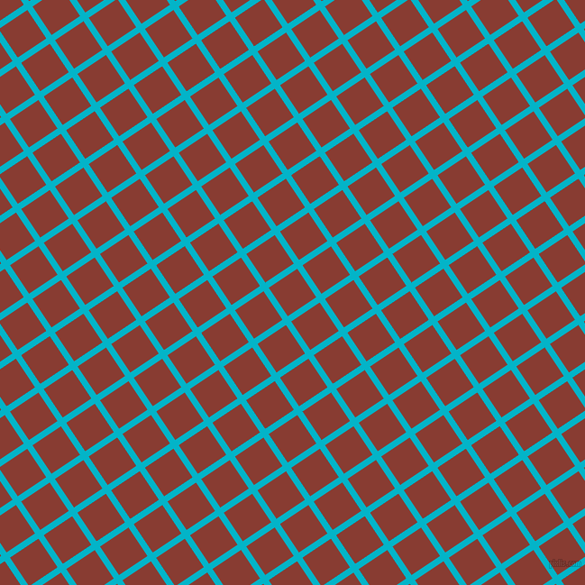 34/124 degree angle diagonal checkered chequered lines, 7 pixel lines width, 38 pixel square size, Iris Blue and Prairie Sand plaid checkered seamless tileable