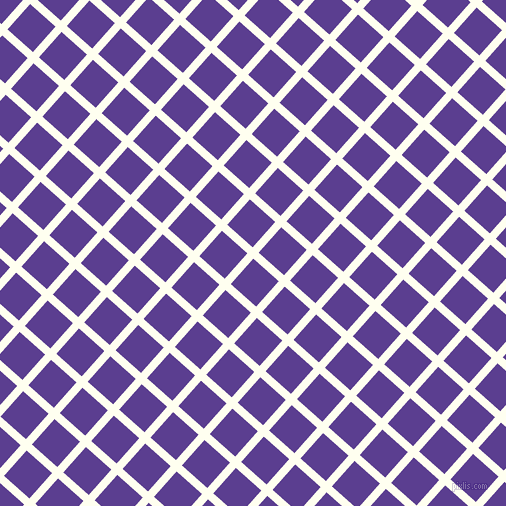 48/138 degree angle diagonal checkered chequered lines, 8 pixel lines width, 34 pixel square size, Ivory and Daisy Bush plaid checkered seamless tileable
