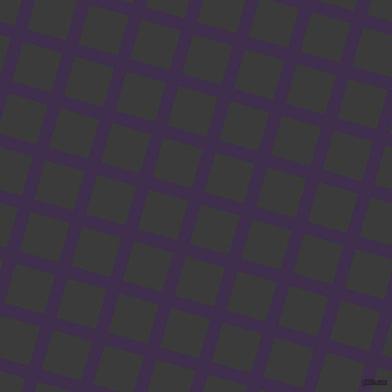 74/164 degree angle diagonal checkered chequered lines, 19 pixel line width, 59 pixel square size, Jagger and Fuscous Grey plaid checkered seamless tileable