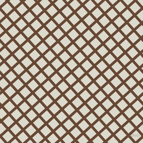 42/132 degree angle diagonal checkered chequered lines, 9 pixel line width, 27 pixel square size, Jambalaya and Milk White plaid checkered seamless tileable