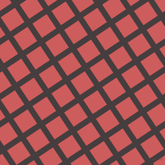 34/124 degree angle diagonal checkered chequered lines, 19 pixel lines width, 57 pixel square size, Jon and Indian Red plaid checkered seamless tileable