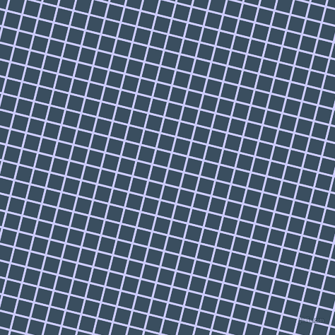 76/166 degree angle diagonal checkered chequered lines, 3 pixel line width, 20 pixel square size, Lavender Blue and Cello plaid checkered seamless tileable