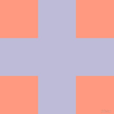 checkered chequered horizontal vertical lines, 133 pixel lines width, 268 pixel square size, Lavender Grey and Vivid Tangerine plaid checkered seamless tileable