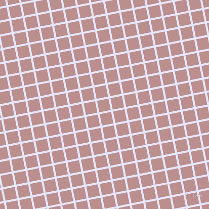 11/101 degree angle diagonal checkered chequered lines, 4 pixel line width, 23 pixel square size, Lavender and Rosy Brown plaid checkered seamless tileable