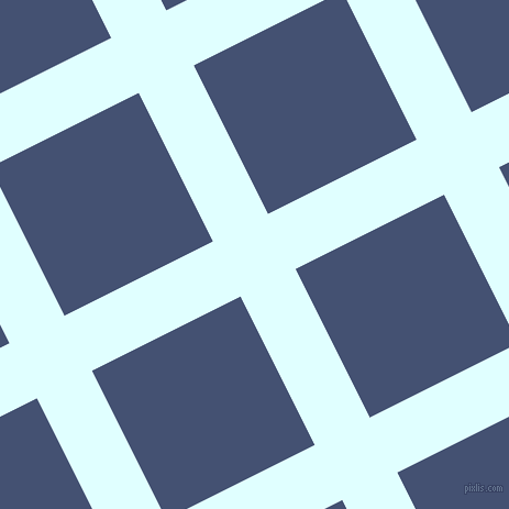 27/117 degree angle diagonal checkered chequered lines, 56 pixel lines width, 151 pixel square size, Light Cyan and Astronaut plaid checkered seamless tileable