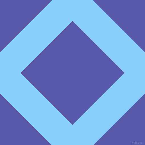 45/135 degree angle diagonal checkered chequered lines, 102 pixel lines width, 258 pixel square size, Light Sky Blue and Rich Blue plaid checkered seamless tileable