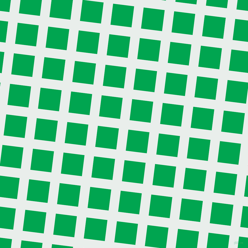 83/173 degree angle diagonal checkered chequered lines, 37 pixel lines width, 82 pixel square size, Lily White and Pigment Green plaid checkered seamless tileable