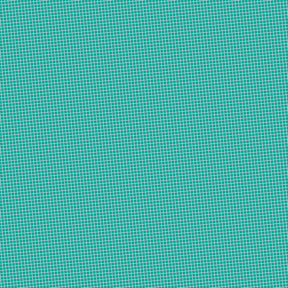 6/96 degree angle diagonal checkered chequered lines, 2 pixel line width, 9 pixel square size, Link Water and Persian Green plaid checkered seamless tileable