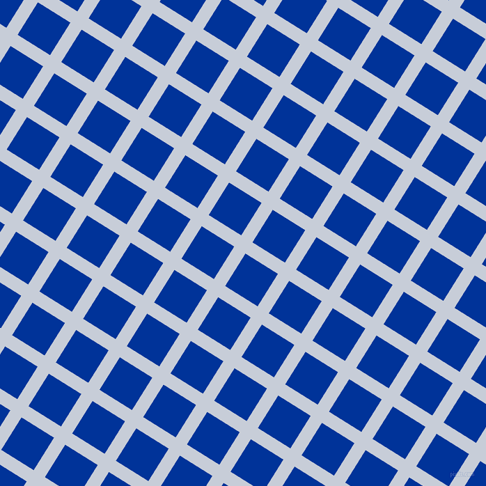 58/148 degree angle diagonal checkered chequered lines, 19 pixel line width, 55 pixel square size, Link Water and Smalt plaid checkered seamless tileable