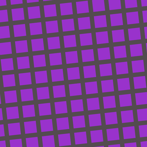 6/96 degree angle diagonal checkered chequered lines, 14 pixel line width, 38 pixel square size, Liver and Dark Orchid plaid checkered seamless tileable