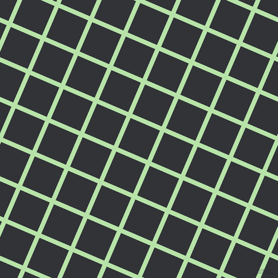67/157 degree angle diagonal checkered chequered lines, 9 pixel line width, 64 pixel square size, Madang and Ebony plaid checkered seamless tileable
