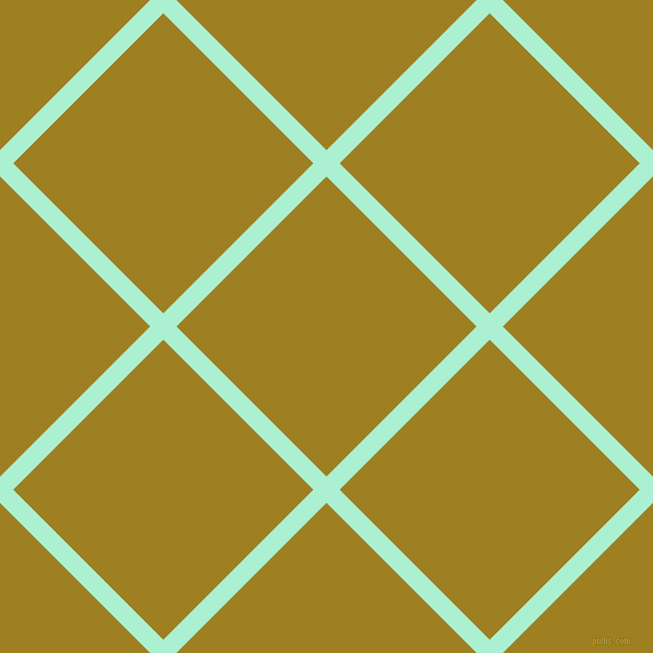 45/135 degree angle diagonal checkered chequered lines, 17 pixel line width, 194 pixel square size, Magic Mint and Hacienda plaid checkered seamless tileable