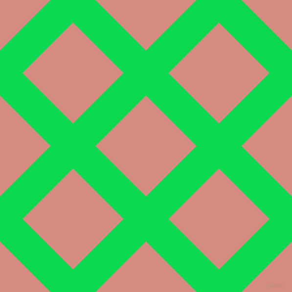 45/135 degree angle diagonal checkered chequered lines, 65 pixel lines width, 146 pixel square size, Malachite and My Pink plaid checkered seamless tileable
