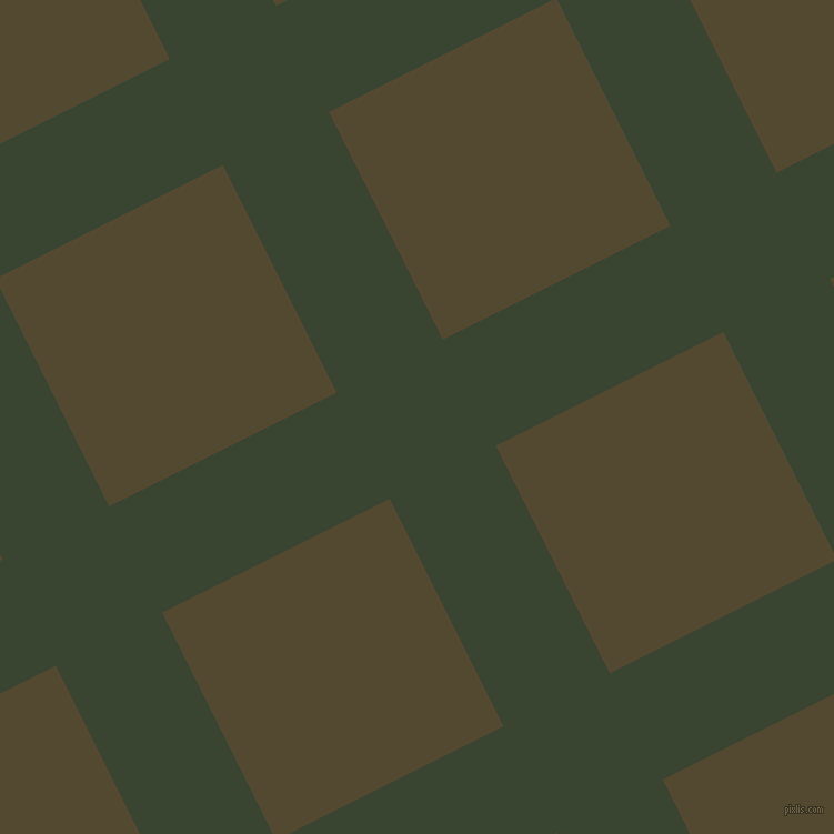 27/117 degree angle diagonal checkered chequered lines, 107 pixel lines width, 229 pixel square size, Mallard and Punga plaid checkered seamless tileable
