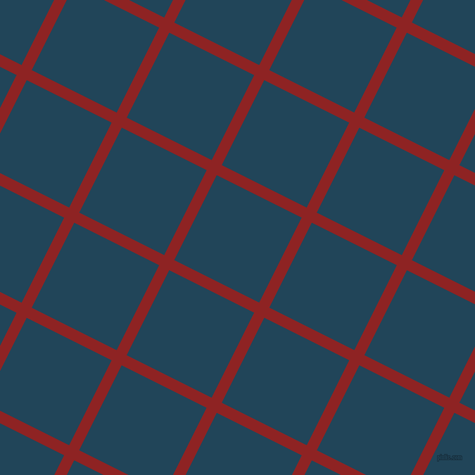63/153 degree angle diagonal checkered chequered lines, 16 pixel lines width, 135 pixel square size, Mandarian Orange and Astronaut Blue plaid checkered seamless tileable