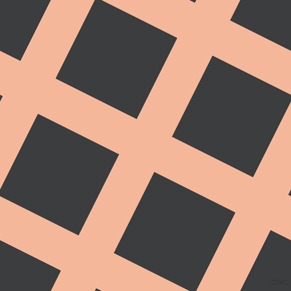 63/153 degree angle diagonal checkered chequered lines, 79 pixel line width, 182 pixel square size, Mandys Pink and Baltic Sea plaid checkered seamless tileable