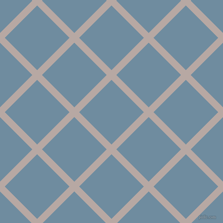45/135 degree angle diagonal checkered chequered lines, 14 pixel line width, 94 pixel square size, Martini and Bermuda Grey plaid checkered seamless tileable