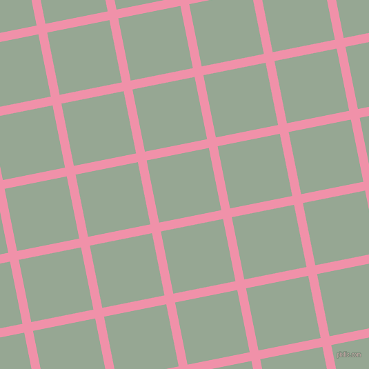 11/101 degree angle diagonal checkered chequered lines, 13 pixel line width, 92 pixel square size, Mauvelous and Mantle plaid checkered seamless tileable