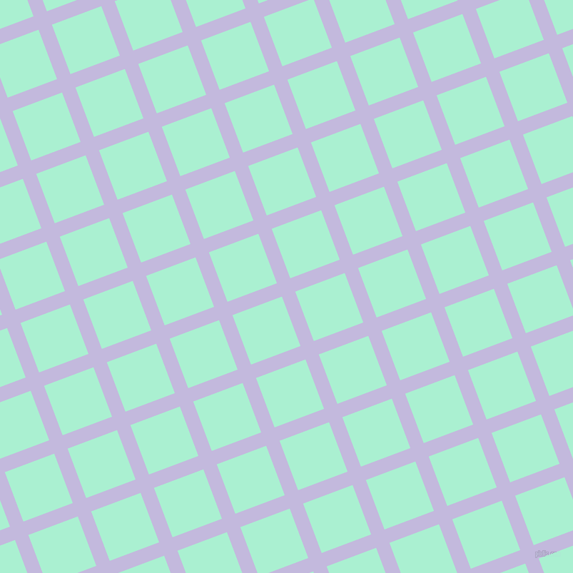 21/111 degree angle diagonal checkered chequered lines, 20 pixel line width, 74 pixel square size, Melrose and Magic Mint plaid checkered seamless tileable