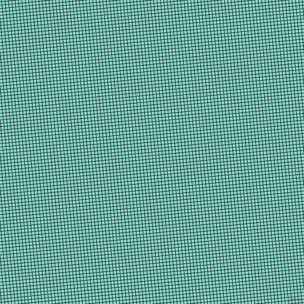 6/96 degree angle diagonal checkered chequered lines, 2 pixel line width, 9 pixel square size, Midnight and Riptide plaid checkered seamless tileable