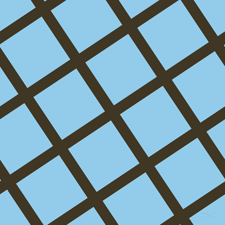 34/124 degree angle diagonal checkered chequered lines, 21 pixel lines width, 101 pixel square size, Mikado and Cornflower plaid checkered seamless tileable