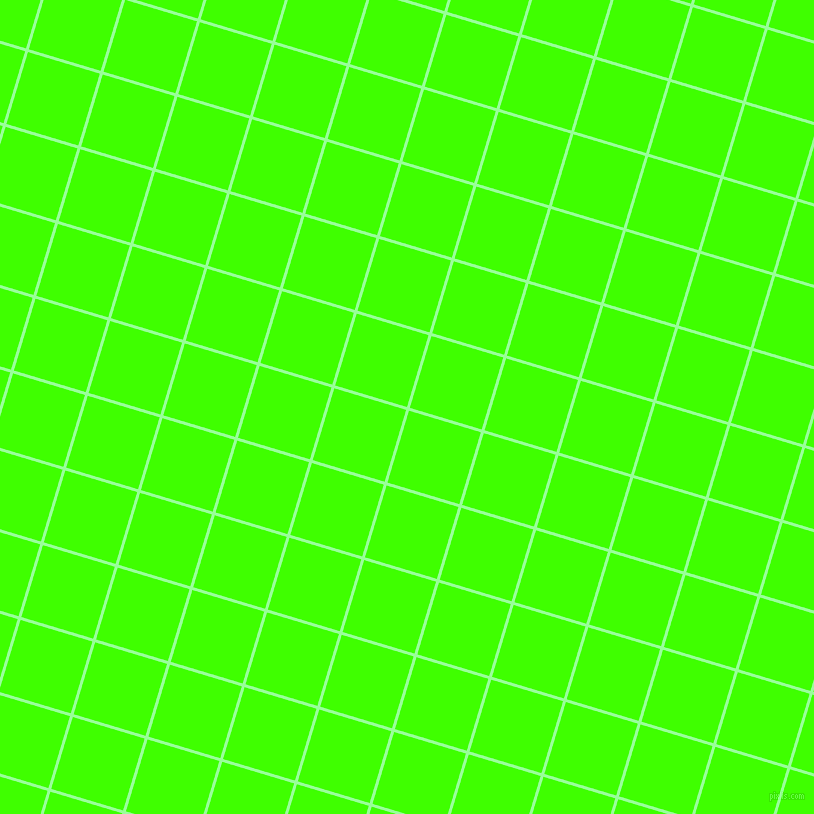 73/163 degree angle diagonal checkered chequered lines, 3 pixel lines width, 75 pixel square size, Mint Green and Harlequin plaid checkered seamless tileable