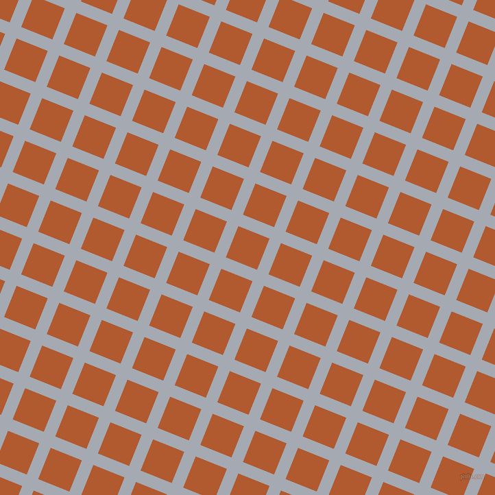 68/158 degree angle diagonal checkered chequered lines, 18 pixel line width, 49 pixel square size, Mischka and Fiery Orange plaid checkered seamless tileable