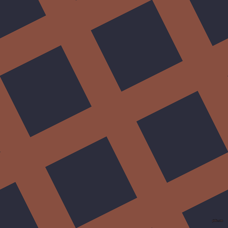 27/117 degree angle diagonal checkered chequered lines, 109 pixel lines width, 224 pixel square size, Mule Fawn and Black Rock plaid checkered seamless tileable