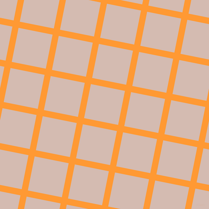 79/169 degree angle diagonal checkered chequered lines, 26 pixel line width, 144 pixel square size, Neon Carrot and Wafer plaid checkered seamless tileable