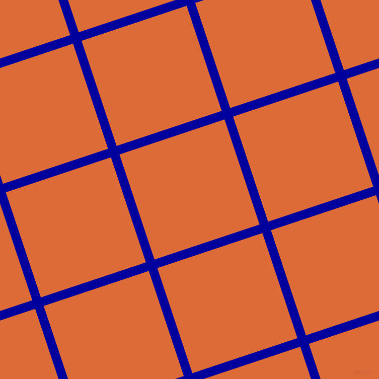 18/108 degree angle diagonal checkered chequered lines, 18 pixel lines width, 220 pixel square size, New Midnight Blue and Sorbus plaid checkered seamless tileable