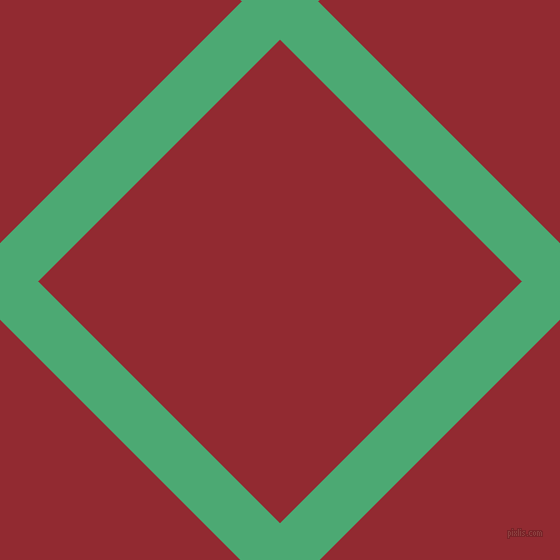 45/135 degree angle diagonal checkered chequered lines, 54 pixel lines width, 342 pixel square size, Ocean Green and Bright Red plaid checkered seamless tileable