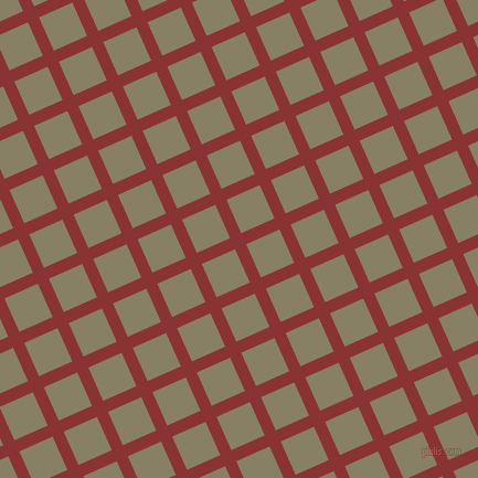 24/114 degree angle diagonal checkered chequered lines, 11 pixel lines width, 33 pixel square size, Old Brick and Olive Haze plaid checkered seamless tileable