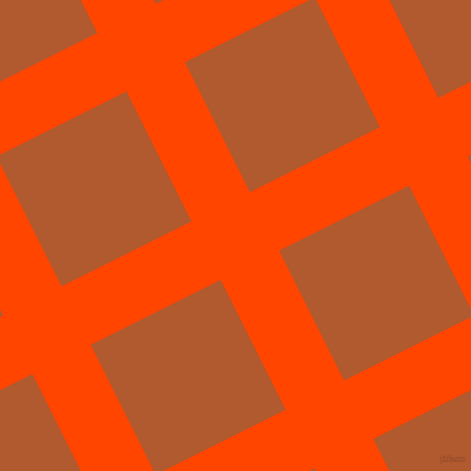 27/117 degree angle diagonal checkered chequered lines, 93 pixel line width, 207 pixel square size, Orange Red and Fiery Orange plaid checkered seamless tileable