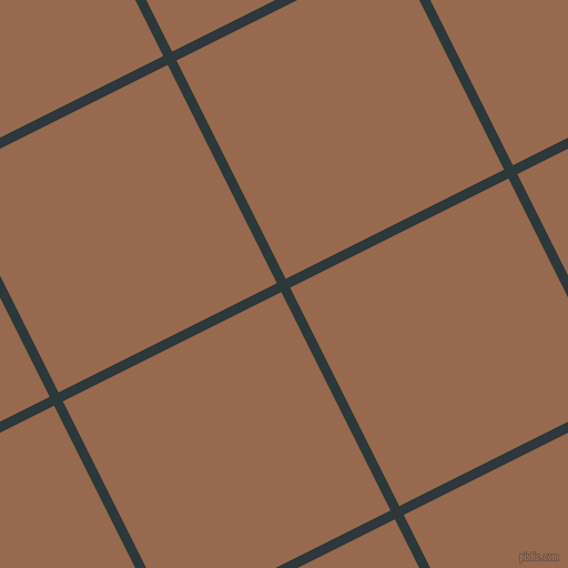 27/117 degree angle diagonal checkered chequered lines, 9 pixel line width, 220 pixel square size, Outer Space and Dark Tan plaid checkered seamless tileable