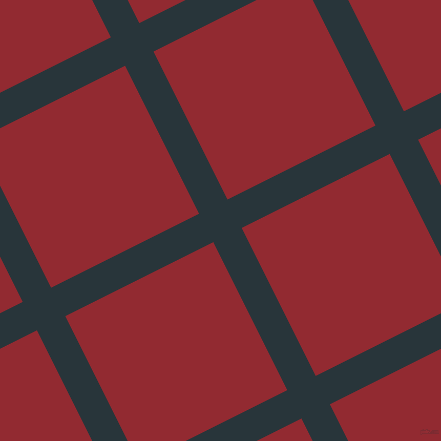 27/117 degree angle diagonal checkered chequered lines, 62 pixel lines width, 323 pixel square size, Oxford Blue and Bright Red plaid checkered seamless tileable