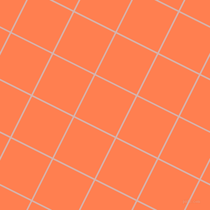 63/153 degree angle diagonal checkered chequered lines, 3 pixel lines width, 91 pixel square size, Oyster Pink and Coral plaid checkered seamless tileable
