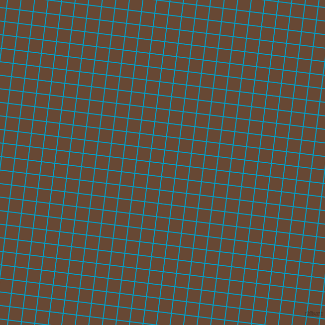 83/173 degree angle diagonal checkered chequered lines, 2 pixel lines width, 25 pixel square size, Pacific Blue and Jambalaya plaid checkered seamless tileable