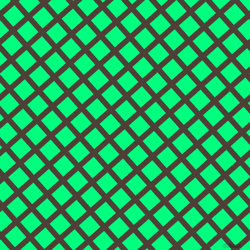 42/132 degree angle diagonal checkered chequered lines, 11 pixel line width, 31 pixel square size, Paco and Spring Green plaid checkered seamless tileable