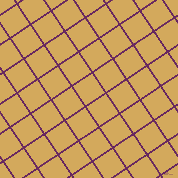 34/124 degree angle diagonal checkered chequered lines, 7 pixel lines width, 93 pixel square size, Palatinate Purple and Apache plaid checkered seamless tileable