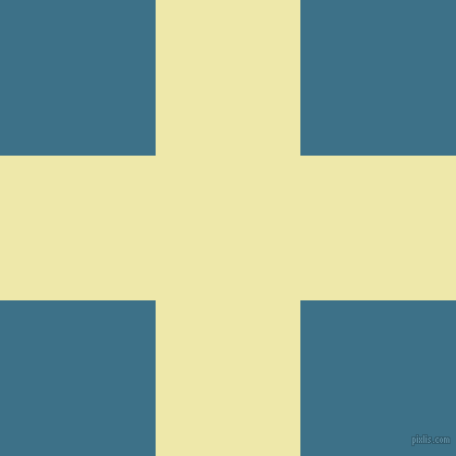 checkered chequered horizontal vertical lines, 133 pixel line width, 286 pixel square size, Pale Goldenrod and Calypso plaid checkered seamless tileable
