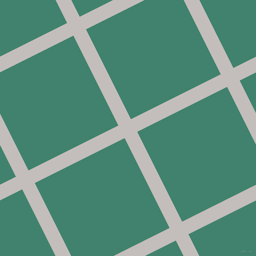 27/117 degree angle diagonal checkered chequered lines, 45 pixel lines width, 321 pixel square size, Pale Slate and Viridian plaid checkered seamless tileable