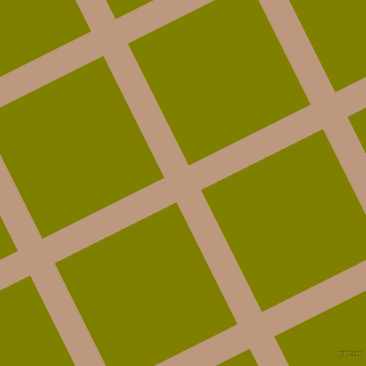 27/117 degree angle diagonal checkered chequered lines, 39 pixel line width, 194 pixel square size, Pale Taupe and Olive plaid checkered seamless tileable
