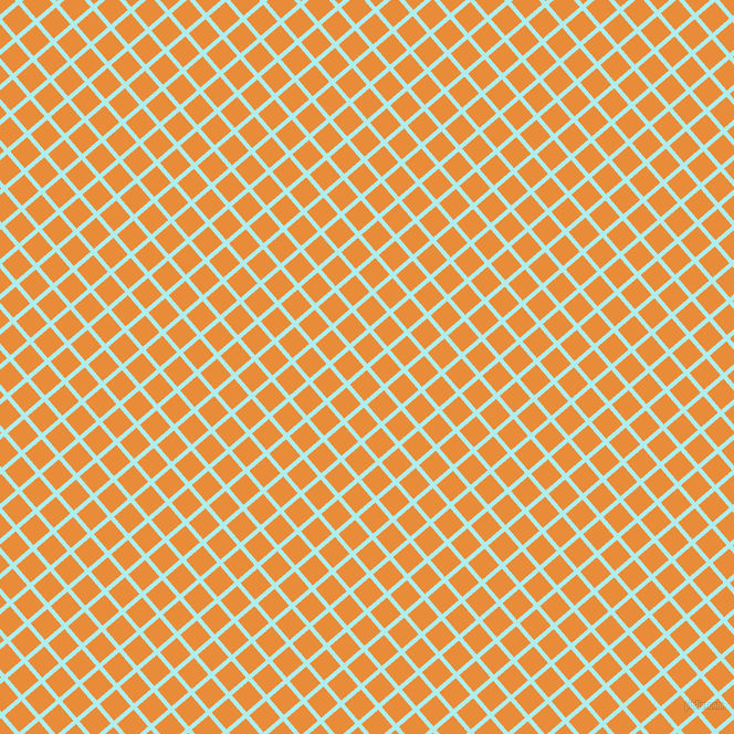 41/131 degree angle diagonal checkered chequered lines, 4 pixel line width, 20 pixel square size, Pale Turquoise and California plaid checkered seamless tileable