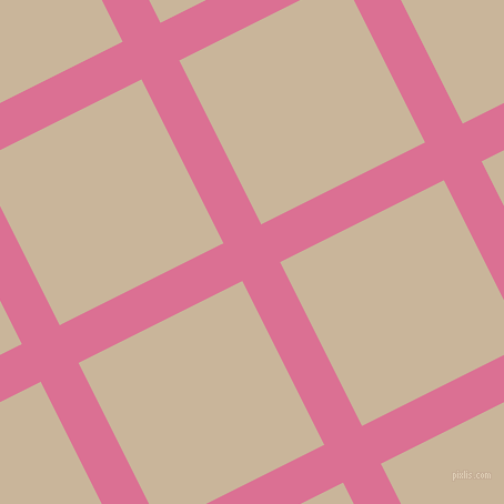 27/117 degree angle diagonal checkered chequered lines, 38 pixel line width, 165 pixel square size, Pale Violet Red and Sour Dough plaid checkered seamless tileable