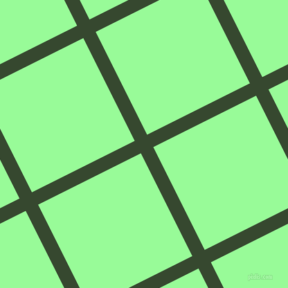 27/117 degree angle diagonal checkered chequered lines, 20 pixel line width, 166 pixel square size, Palm Leaf and Pale Green plaid checkered seamless tileable