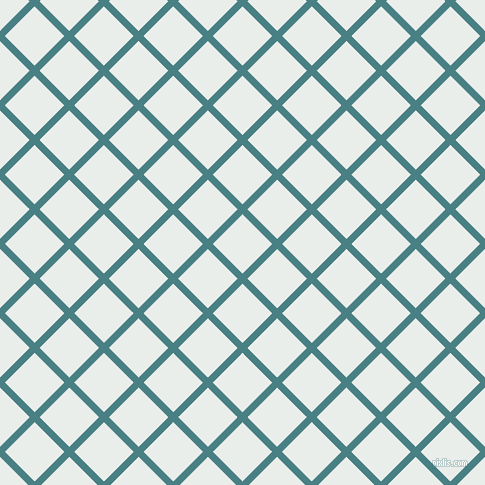 45/135 degree angle diagonal checkered chequered lines, 7 pixel lines width, 42 pixel square size, Paradiso and Lily White plaid checkered seamless tileable
